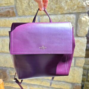 Kate Spade New York Somerville Road Megyn Backpack Purple Plum Travel Carry-on